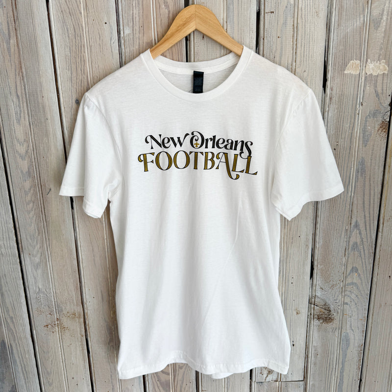 NO Football "O" Fdl Tee-white