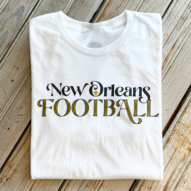 NO Football "O" Fdl Tee-white