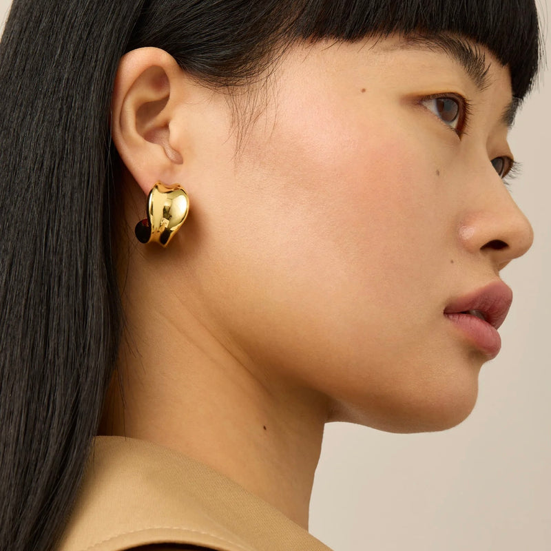 Jenny Bird Chunky Doune Hoops- gold