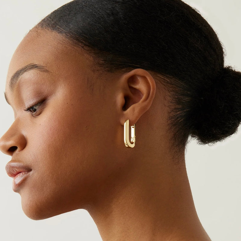 Jenny Bird U-Link Earrings- gold
