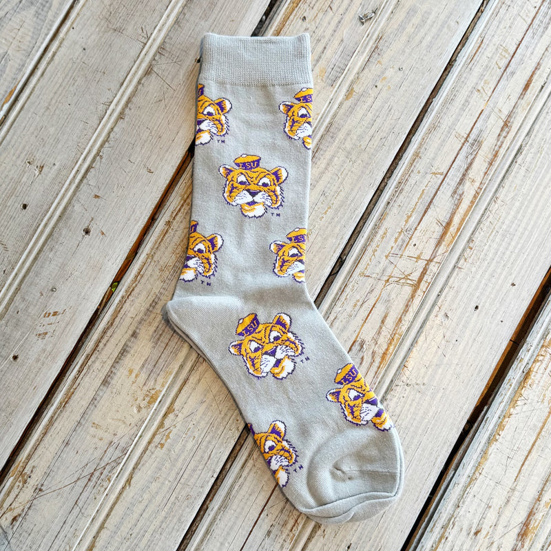 JT x LSU Sailor Mike Sock-grey