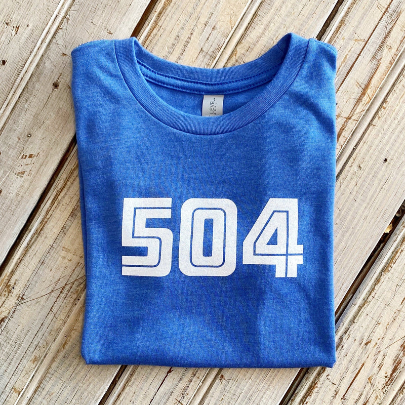 504 Kid's Tee-tri lt. blue