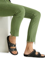 Mother Dazzler Mid Rise Ankle-juniper