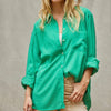 By Together Button Down Shirt-kelly green