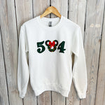 Christmas Mickey 504 Sweatshirt-white