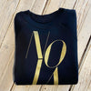 NOSL Cropped Sweatshirt-black/gold