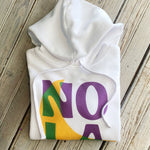 MG Nola Crescent Crop Hood-white