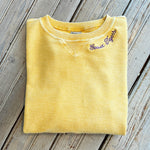 Chicka-D Corded Boxy Pullover-gold
