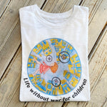 Life Without War For Children Burnout Tee-white