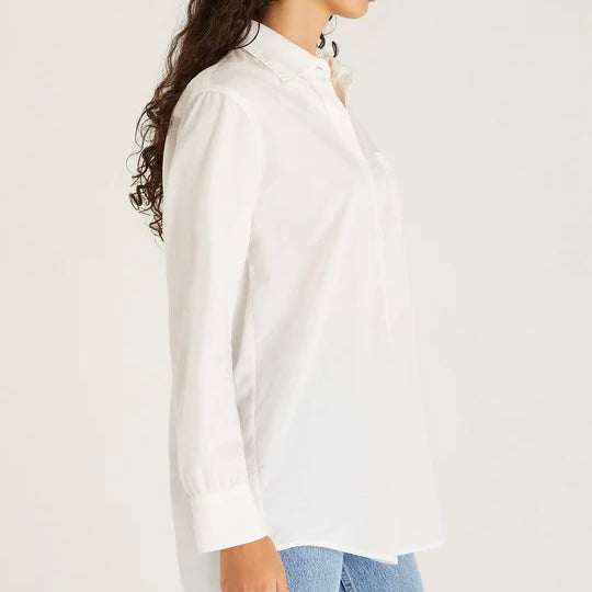 Z Supply Poolside Shirt-white