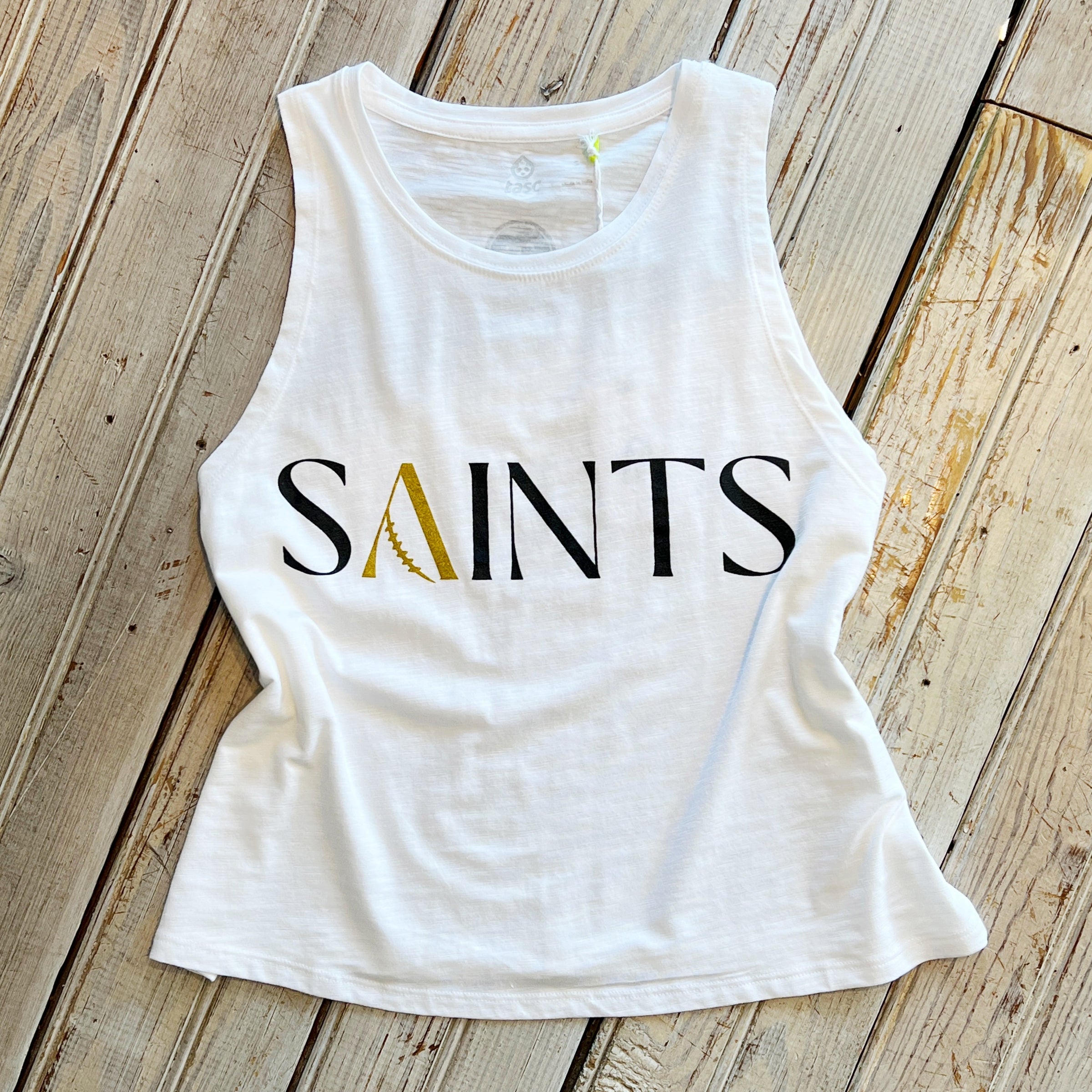 Jeantherapy JT x Tasc Saints A Football V-Neck-wht SM