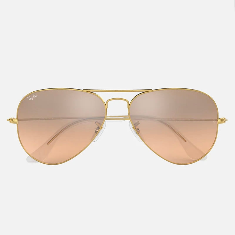 Ray Ban Mirrored Aviator-gold/pink