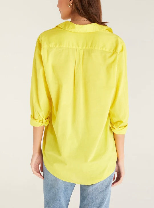 Z Supply Poolside Shirt-limestone