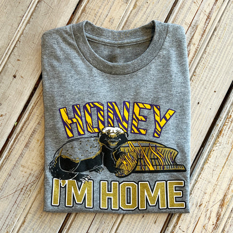 Honey Badger Kid's Tee-grey 3T