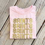 Saints x 5 Kids Tee-pink