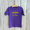 Tigers vs All Y'all Kids Tee-purple
