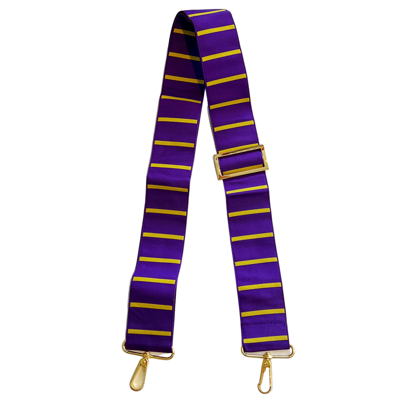 Gameday Strap-purple/gold stripe