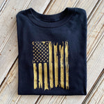 Saints Flag Kids Tee-black/gold