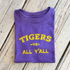 Tigers vs All Y'all Kids Tee-purple
