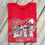 Pels Second Line Tee-vint red