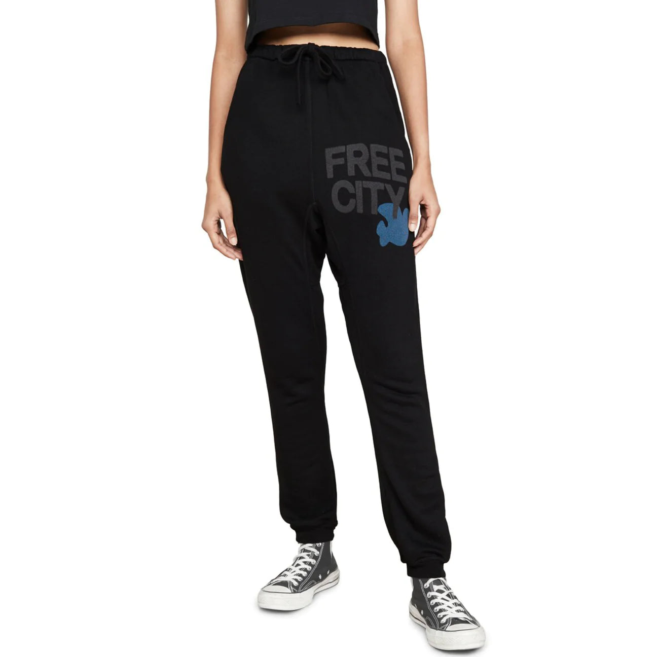 FREECITY Superfluff Pocket Sweatpant superblack blue SM