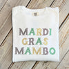 Mardi Gras Mambo Sweatshirt-white