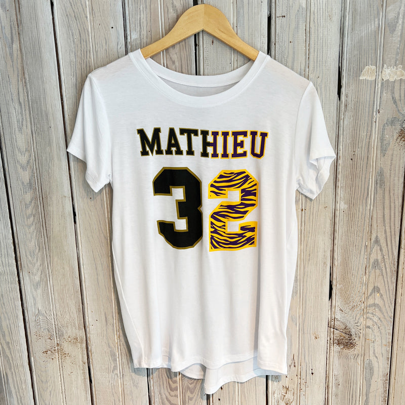 Mathieu #32 Specialty Tee-white