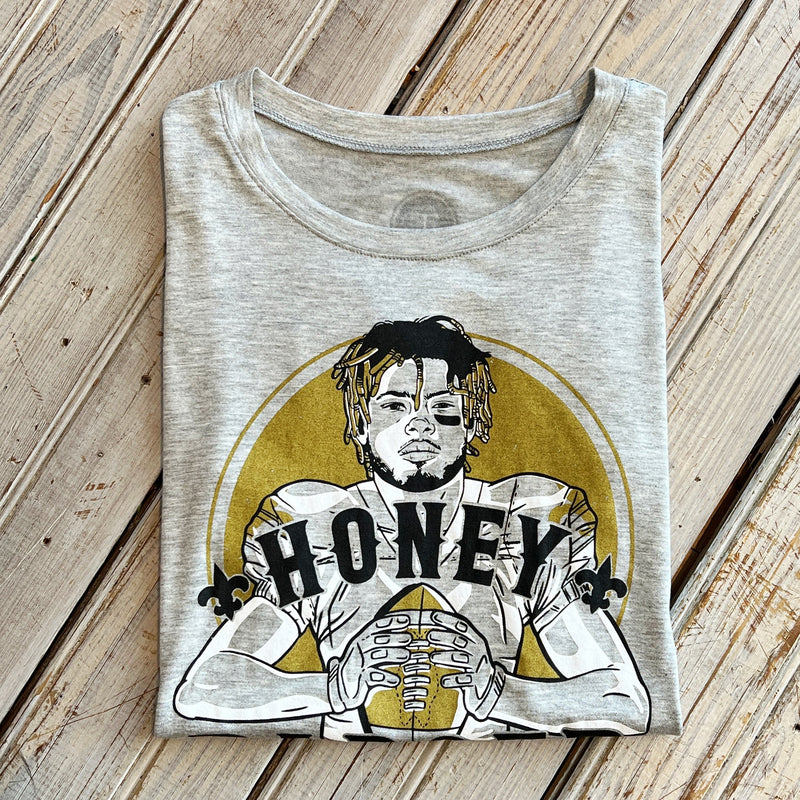 Honey Badger Specialty C-Neck Tee-grey