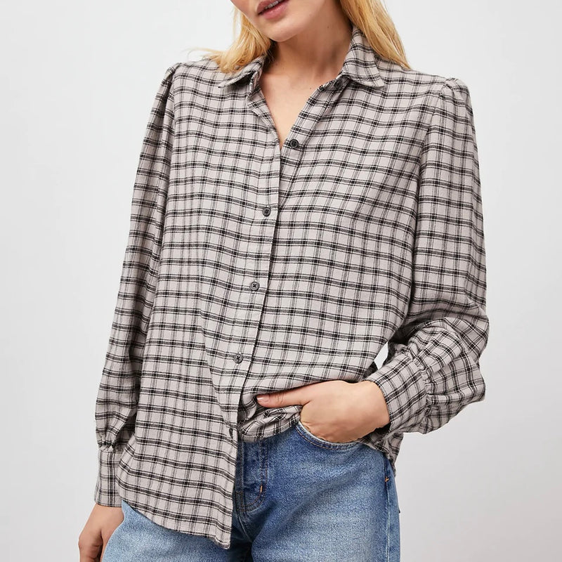Rails Angelica Button Up Shirt-malt onyx