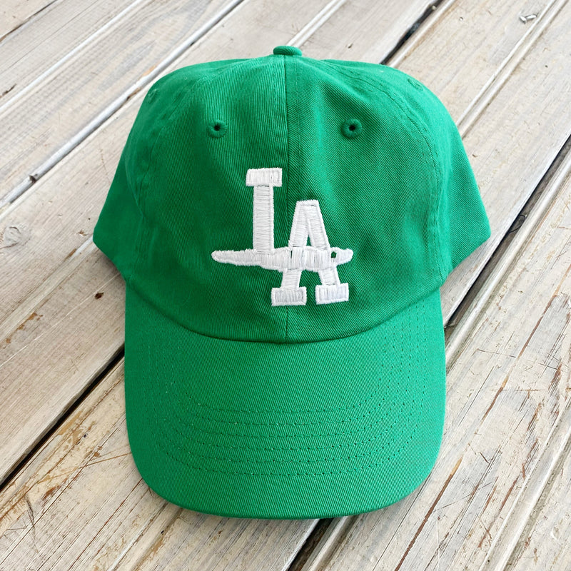 LA Gator Hat-green/white