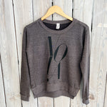 NOSL Cropped Sweatshirt-vintage grey