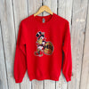 Retro Fair Pels Sweatshirt-red