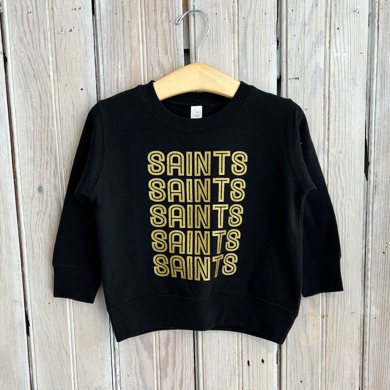 Saints x 5 Kids Sweatshirt-black