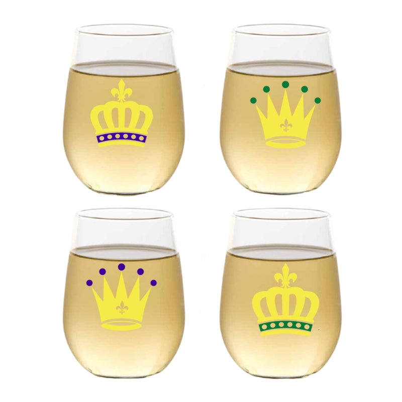 MG Shatterproof Wine Glasses-Crown