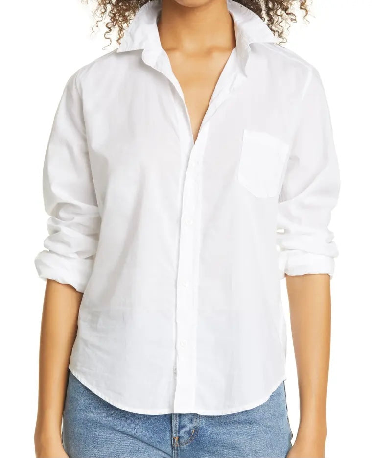 F&E Barry Featherweight Button Up-white