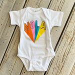 Nola Colorblock Onesie-white