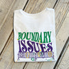 Boundary Issues Kids Tee-white