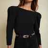Nation Aurora Open Back 80's Tee-jet black