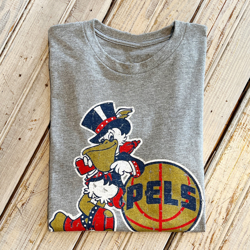 pelicans gear Retro Fair Pelicans Unisex Tee-hea grey – jeantherapy