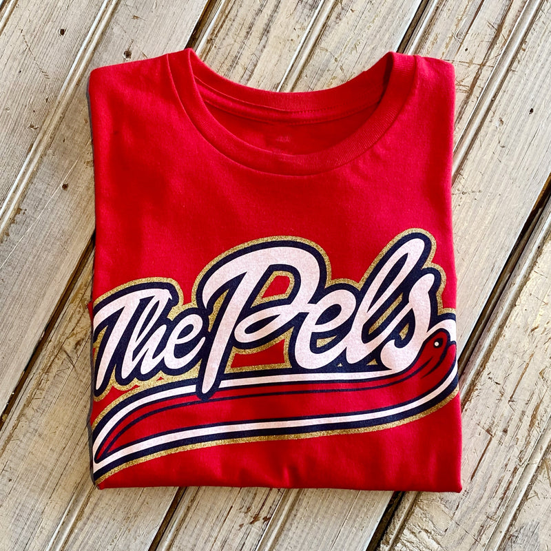 The Pels Crop Top-red