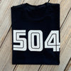 504 Tee-black & white
