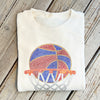 Rhinestone Basketball Crop Sweat-vint wht