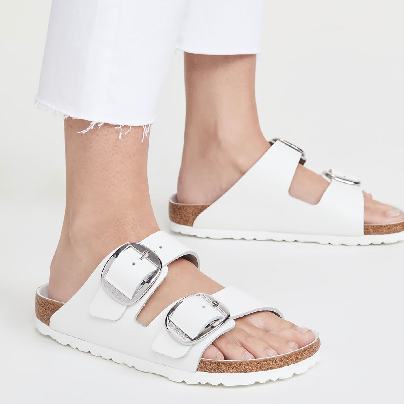 BIRKENSTOCK Arizona Big Buckle ホワイト　25cm Arizona Big Buckle Birko-Flor Patent Patent White | BIRKENSTOCK