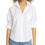 F&E Barry Featherweight Button Up-white