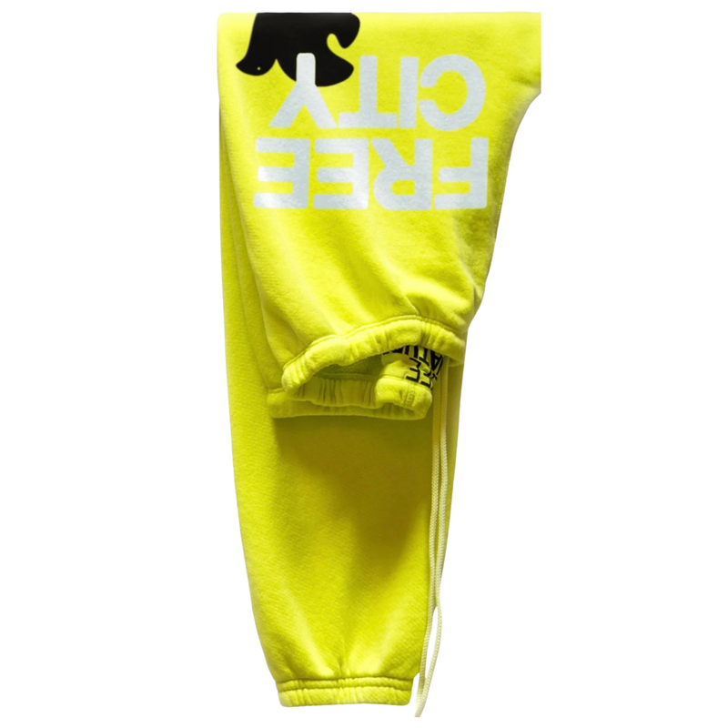 FreeCity Superfluff Sweatpants-yellow light